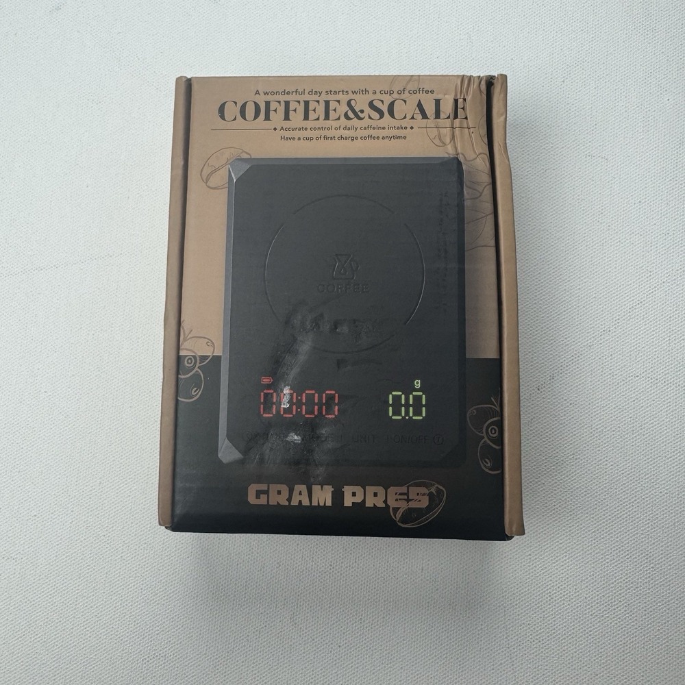 GRAM PRES Digital Coffee Scale CS-016 2000g Timer Pour Over Coffee New
